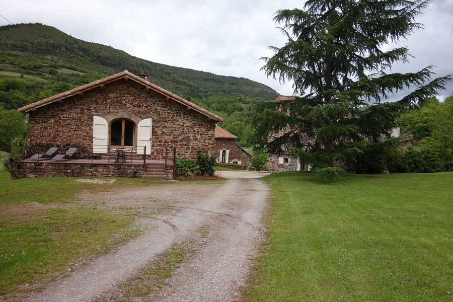 arrivée à la maison d'hôtes