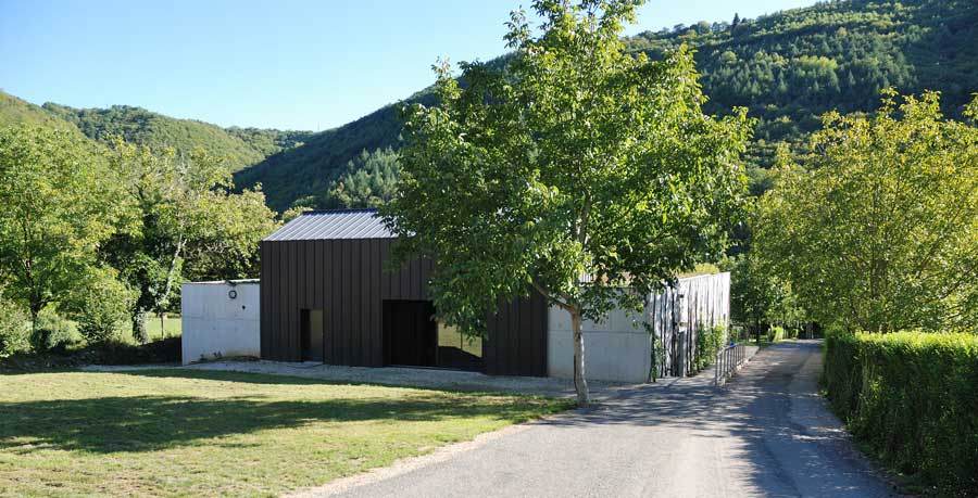 Saint-Parthem. Architecte P. Enjalbal façade-nord
