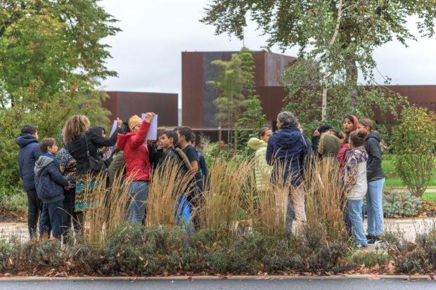 Lecture de paysage autour du musée Soulages pour les enfants du patrimoine le 14 octobre 2022. lecture-paysage-musee-soulages-rodez-00008